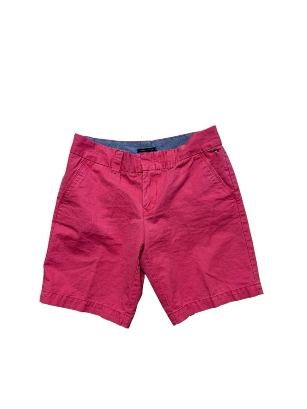 Tommy Hilfiger Womens Shorts Size 6 Pink Chino Casual 8 Inch
